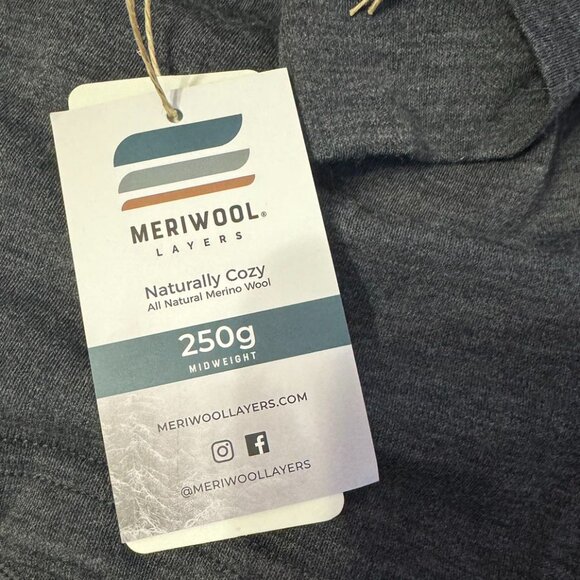 MERIWOOL Women's Base Layer 100% Merino Wool Midweight 250g Half Zip Sweater - Picture 5 of 7